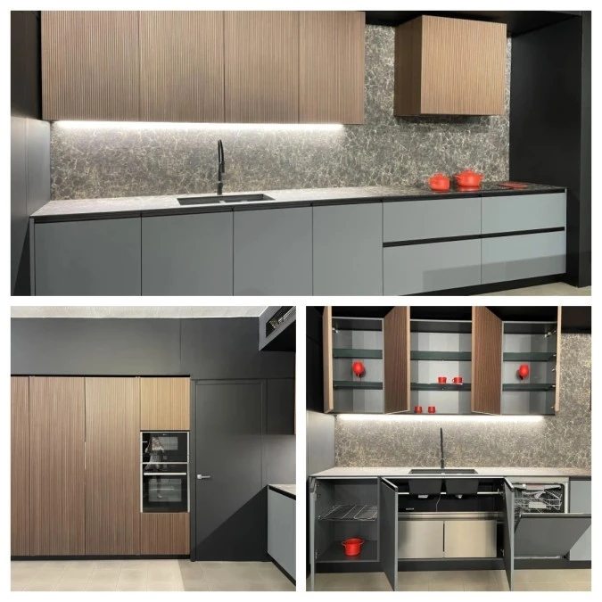 Cucina angolare MVK+ITALIA C22 / CHIAROSCURO
