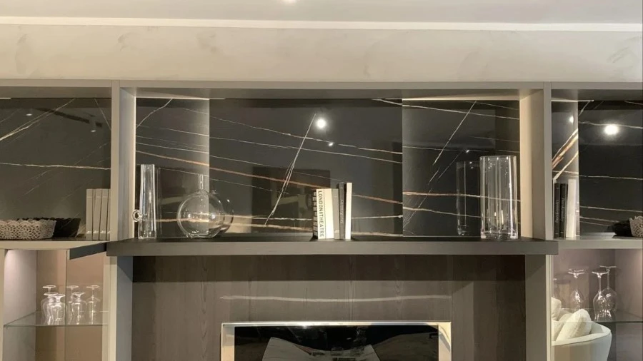 Libreria Poliform Wall system Grigio