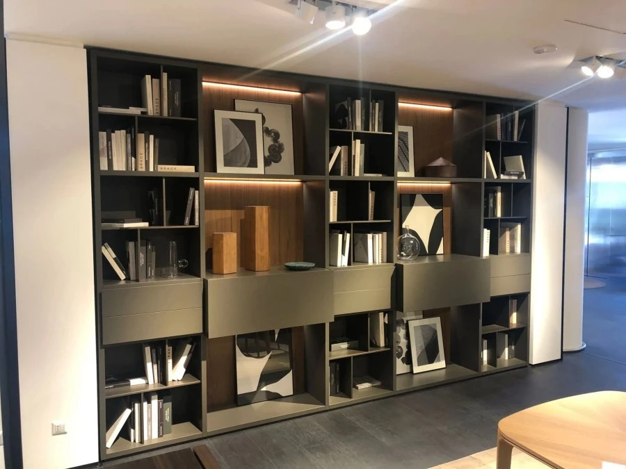 Libreria Poliform Wall system Nero
