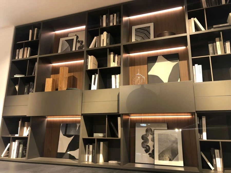 Libreria Poliform Wall system Nero