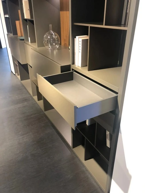 Libreria Poliform Wall system Nero