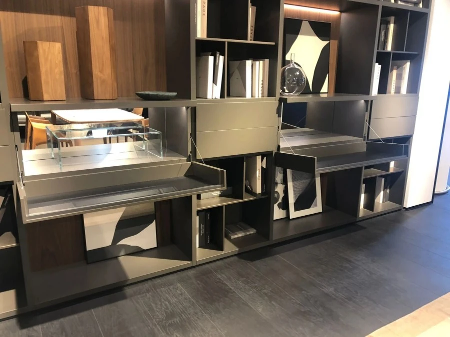 Libreria Poliform Wall system Nero