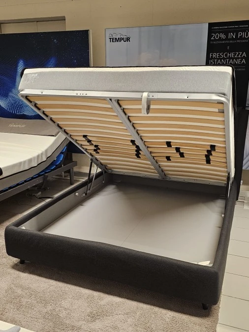 Letto matrimoniale con contenitore Tempur DUE