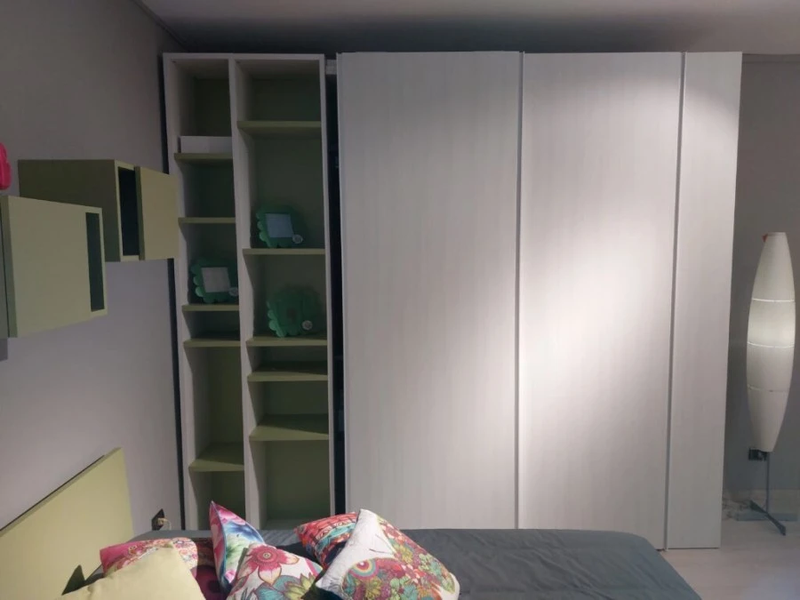 Cameretta letto singolo Zalf mobili Olmo Ash