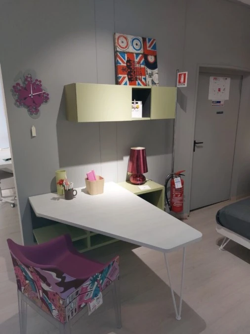 Cameretta letto singolo Zalf mobili Olmo Ash