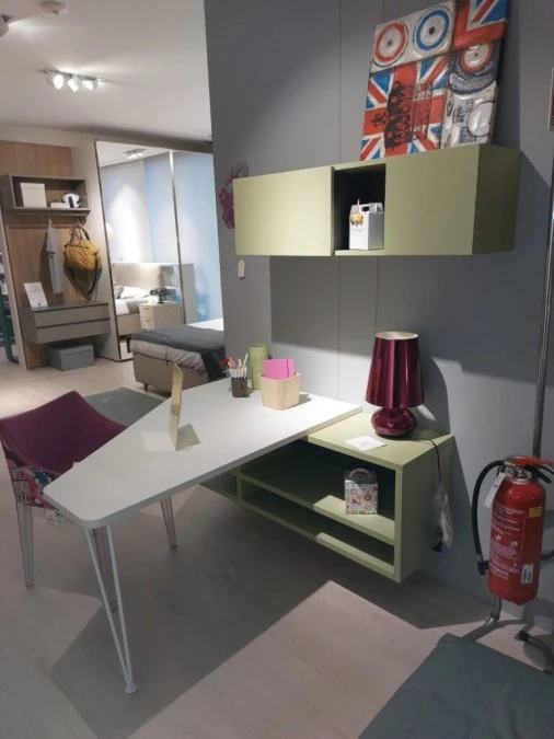 Cameretta letto singolo Zalf mobili Olmo Ash