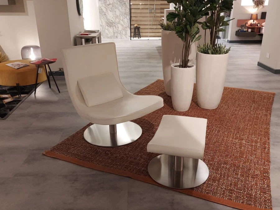 Poltrona con pouf Biba Salotti Evip
