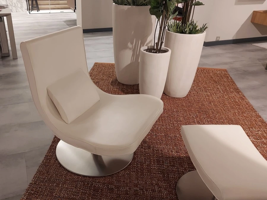 Poltrona con pouf Biba Salotti Evip