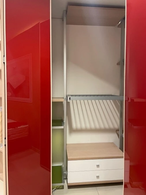 Cabina armadio Mercantini Laccato lucido rosso