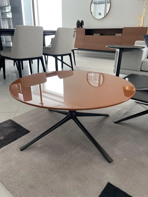 Tavolino rotondo Poliform Mondrian Caramello