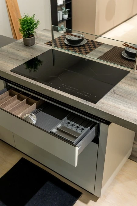 Cucina con penisola Scavolini DeLinea