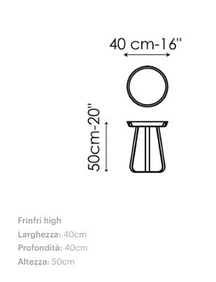 Tavolino rotondo Bonaldo Frinfri High