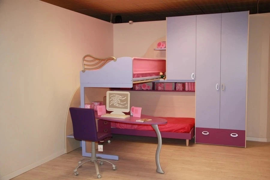 Cameretta con soppalco Moretti Compact concept smart
