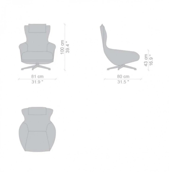 Chaise longue Cassina CAB LOUNGE 423