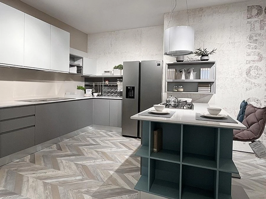 Cucina con Isola Creo Kitchens JEY FEEL