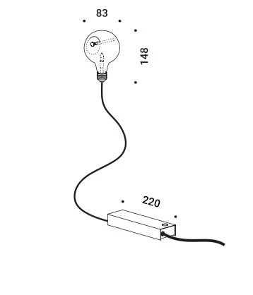 Lampada da parete Davide Groppi Edison's Nightmare
