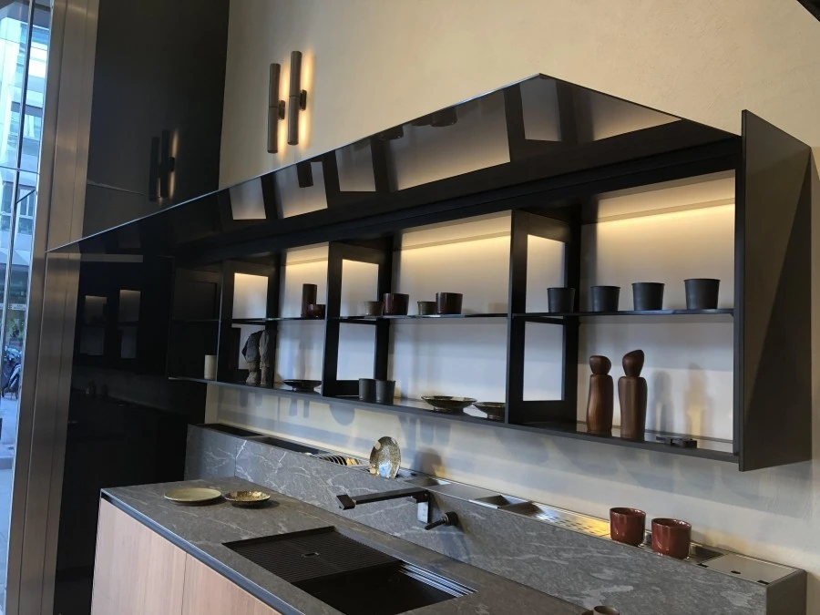 Cucina lineare Valcucine Artematica Noce canaletto