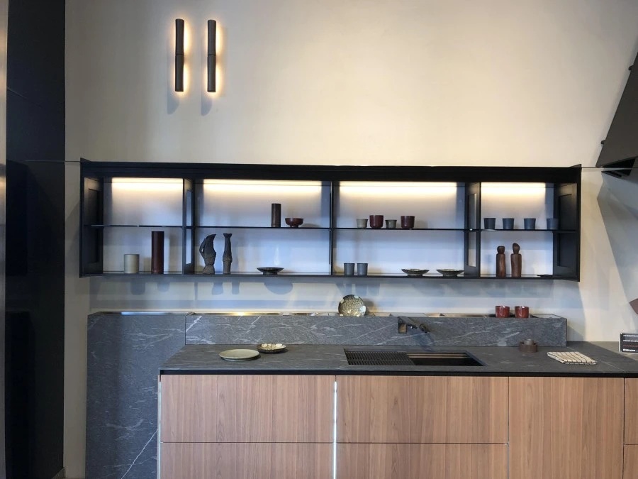 Cucina lineare Valcucine Artematica Noce canaletto