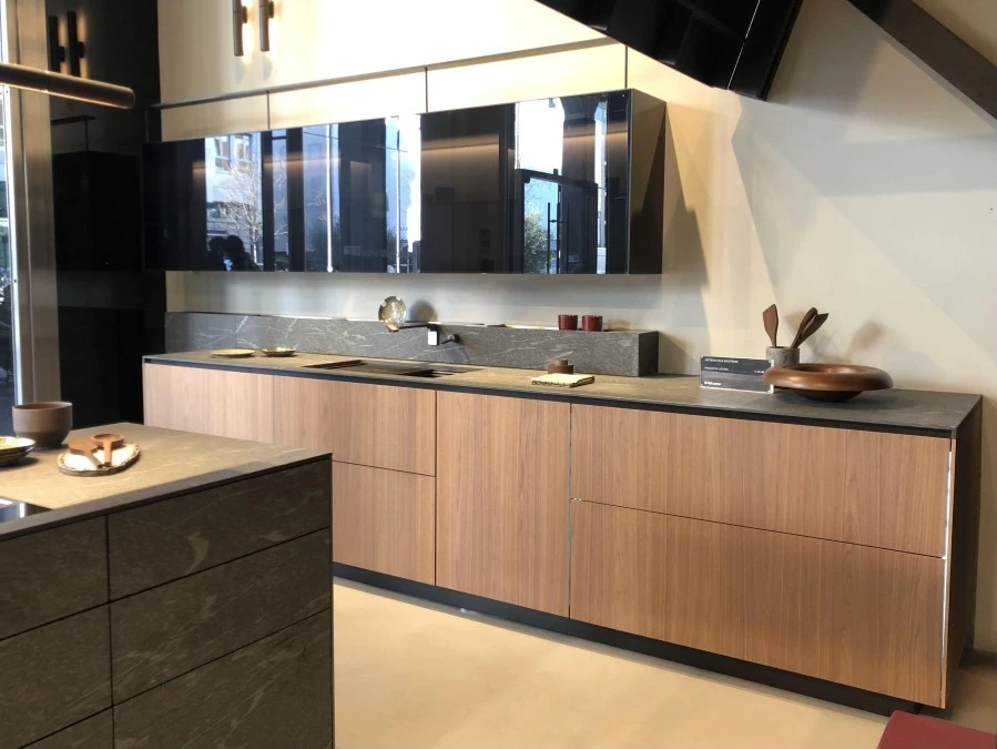 Cucina lineare Valcucine Artematica Noce canaletto