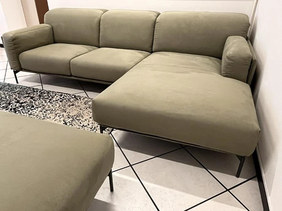 Divano Chaise-longue Colombini Brera + Pouf