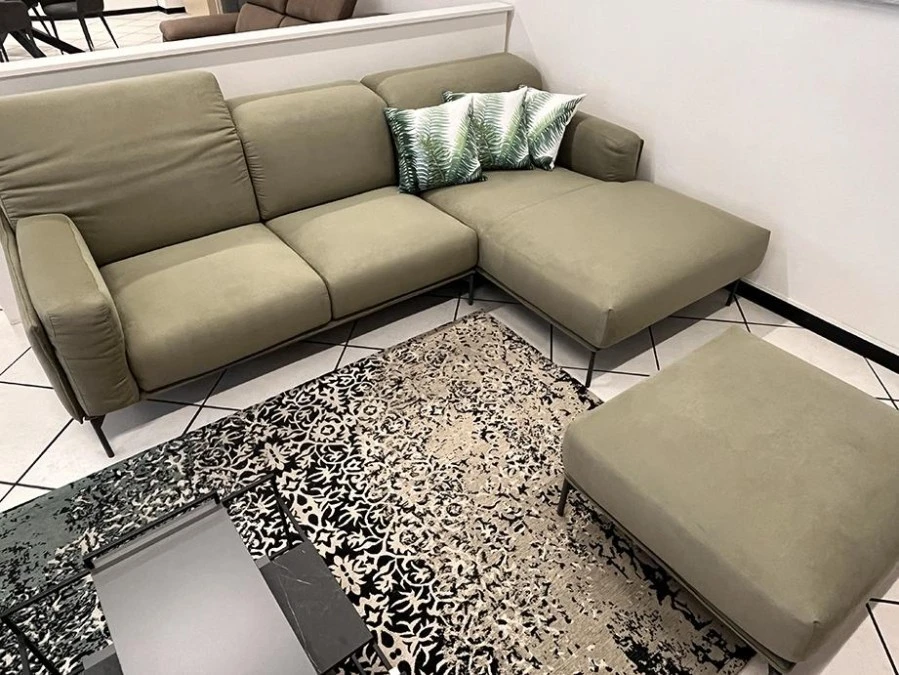 Divano Chaise-longue Colombini Brera + Pouf