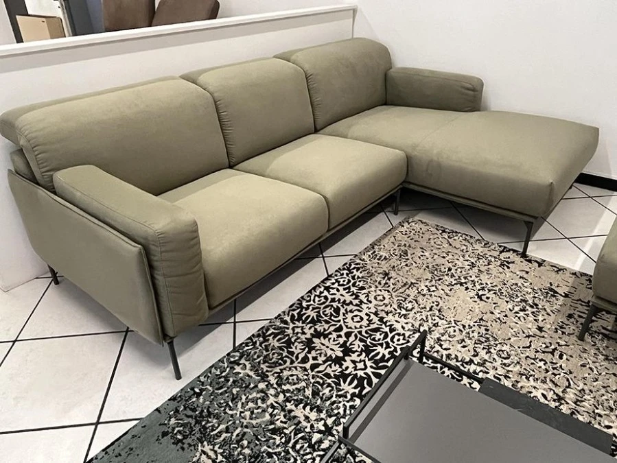 Divano Chaise-longue Colombini Brera + Pouf