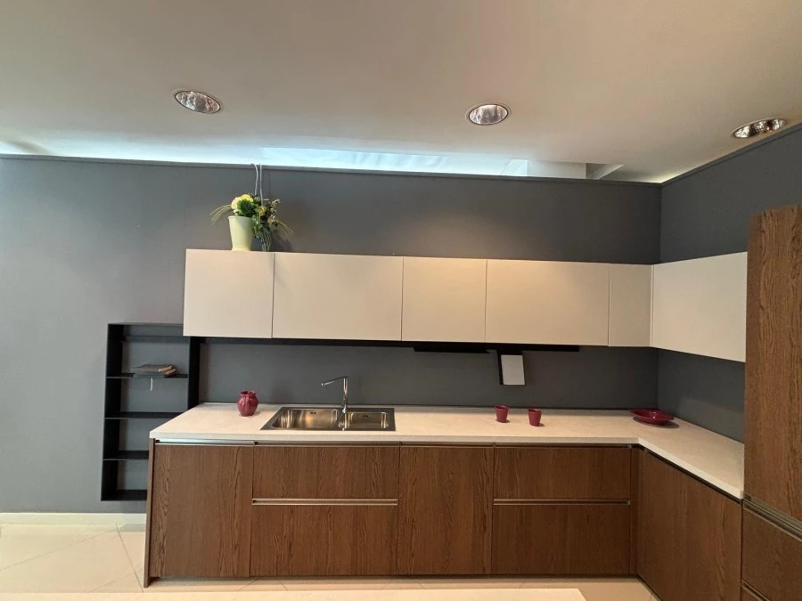 Cucina con Isola Lube Immagina Wood