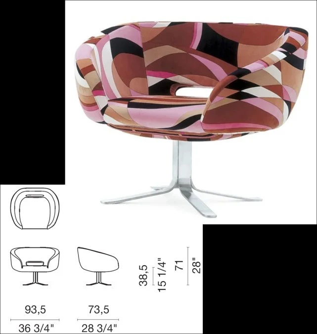 Poltrona Cappellini Rive Droit