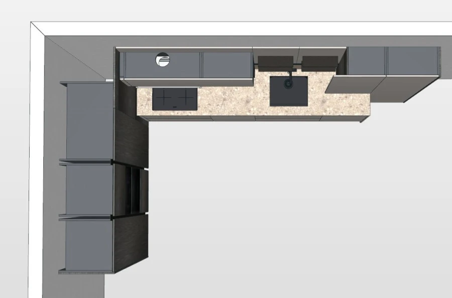 Cucina angolare Forma Cucine Colibrì 75
