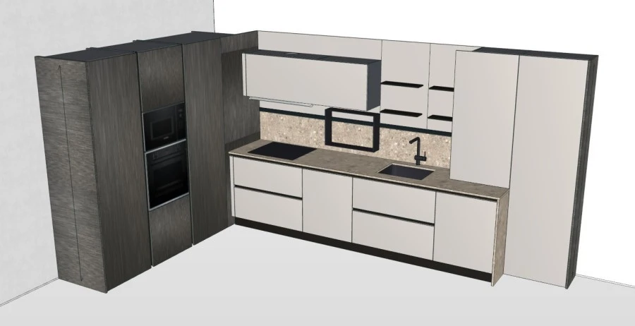 Cucina angolare Forma Cucine Colibrì 75
