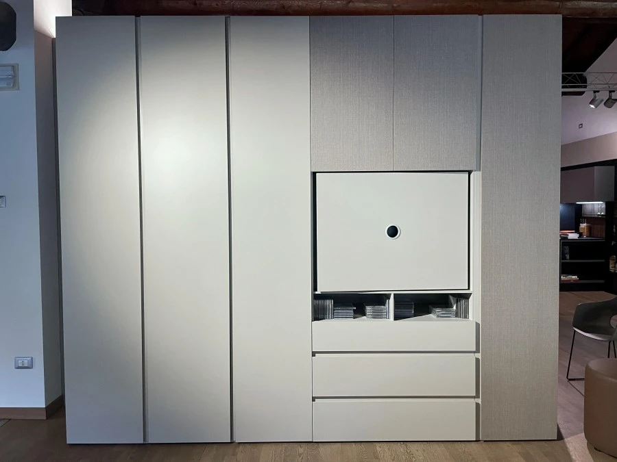 Armadio battente Zalf mobili Alterna con Porta-TV