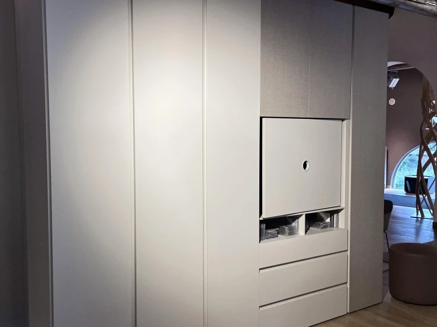 Armadio battente Zalf mobili Alterna con Porta-TV