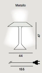 Lampada da tavolo Foscarini CHAPEAUX M