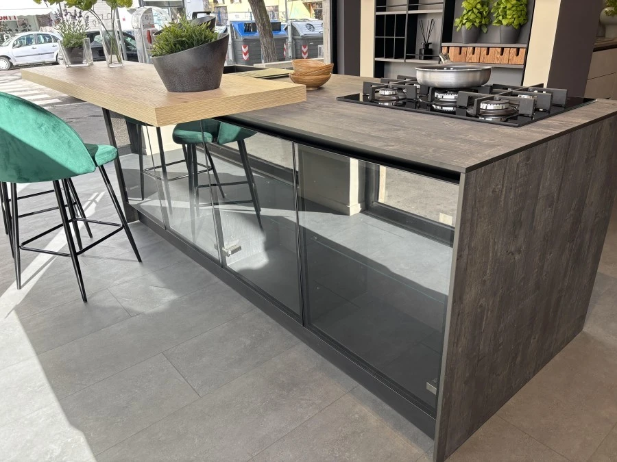 Cucina con Isola Aran cucine Penelope HPL