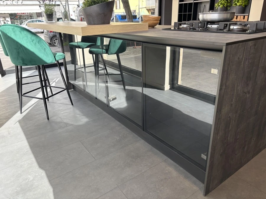 Cucina con Isola Aran cucine Penelope HPL