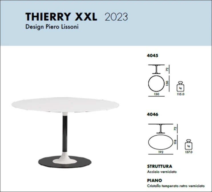 Tavolo rotondo Kartell Thierry