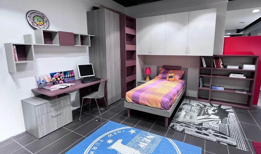 Cameretta letto singolo Mistral Canapa