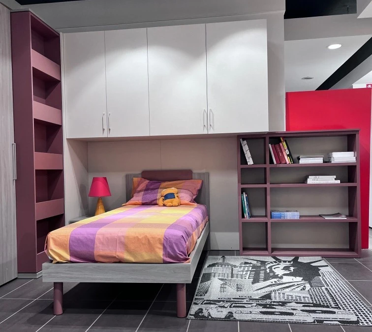 Cameretta letto singolo Mistral Canapa
