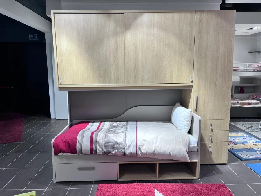 Cameretta letto singolo Mistral Rovere