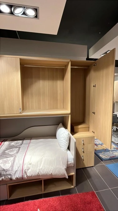 Cameretta letto singolo Mistral Rovere