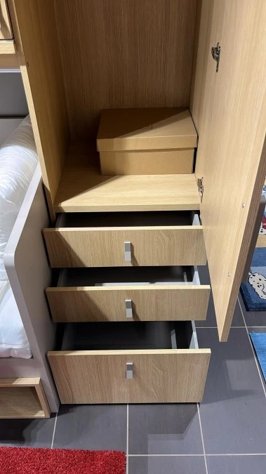 Cameretta letto singolo Mistral Rovere