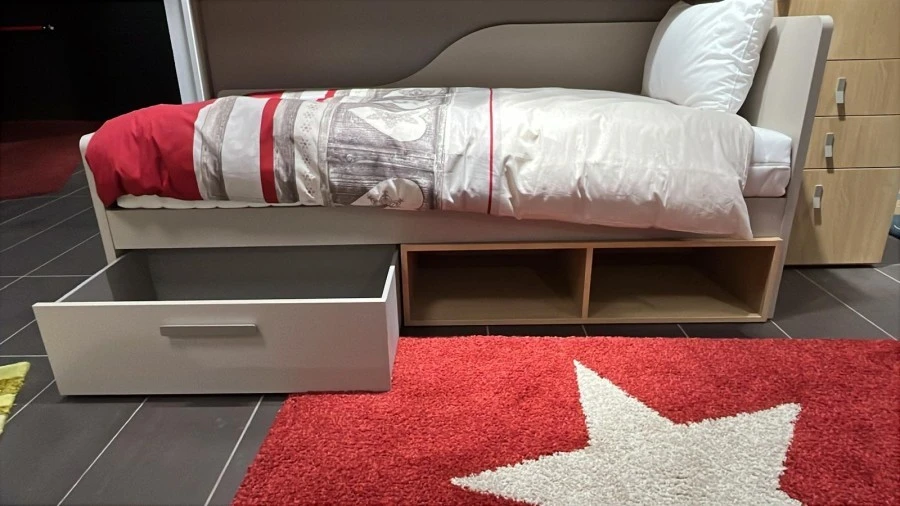 Cameretta letto singolo Mistral Rovere