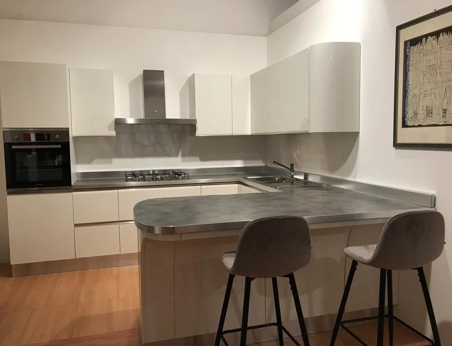 Cucina con penisola Scavolini Tess Lux