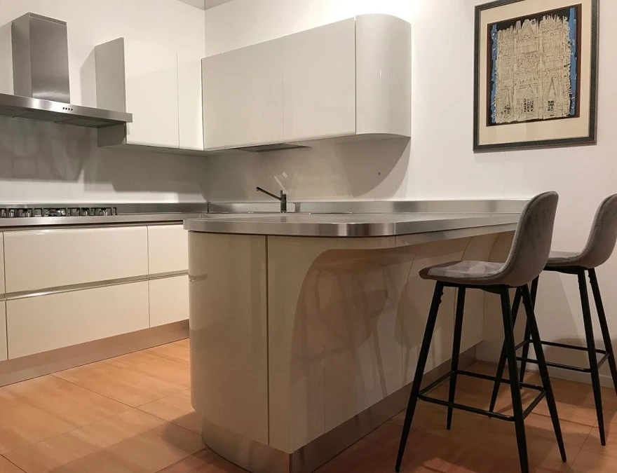 Cucina con penisola Scavolini Tess Lux