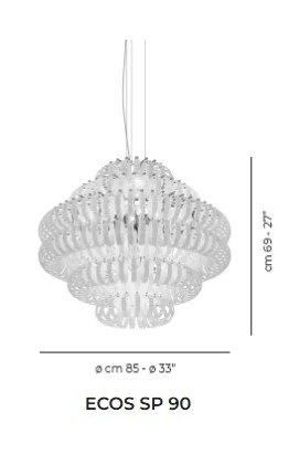 Lampada sospesa Vistosi ECOS SP 90