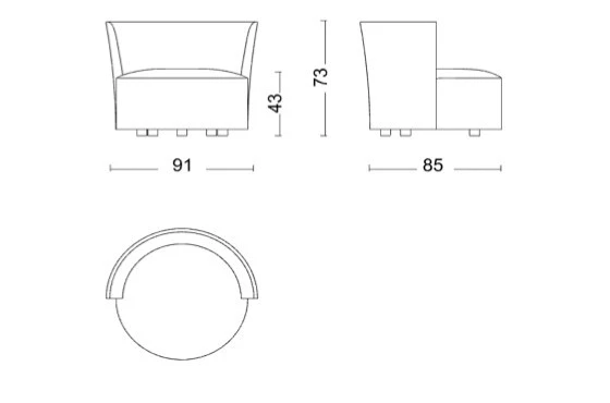 Poltrona Art Nova Love Chair