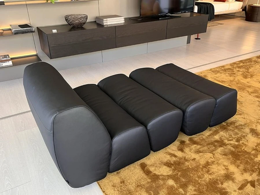 Poltrona con pouf Poliform Ernest