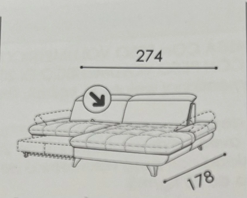 Divano Chaise-longue Colombini NEST