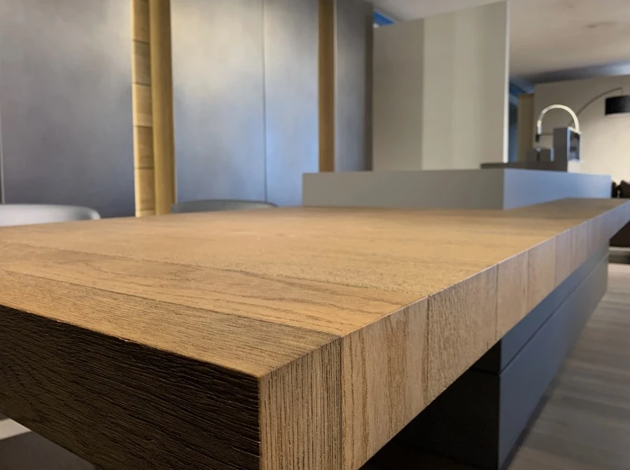 Cucina con Isola Modulnova BLADE METALLI