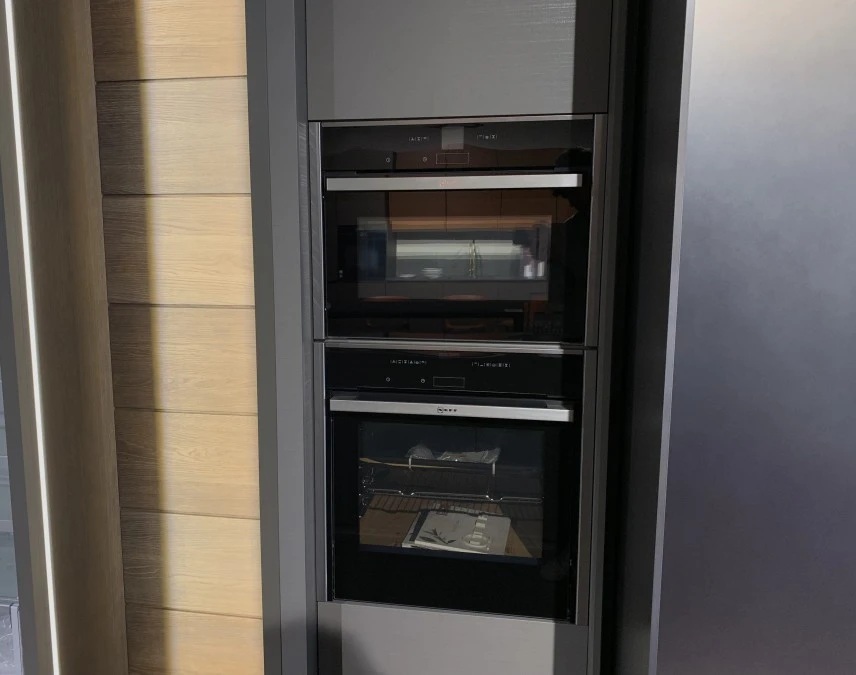 Cucina con Isola Modulnova BLADE METALLI